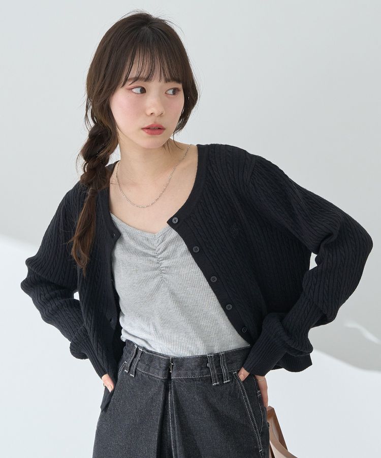 earth music&ecology「SET2点ローズモチーフチョーカー+キャミインナー」|インナー|