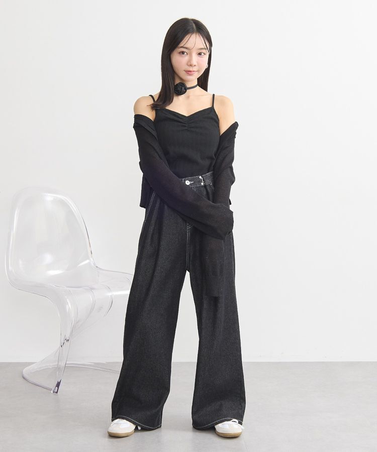 earth music&ecology「SET2点ローズモチーフチョーカー+キャミインナー」|インナー|