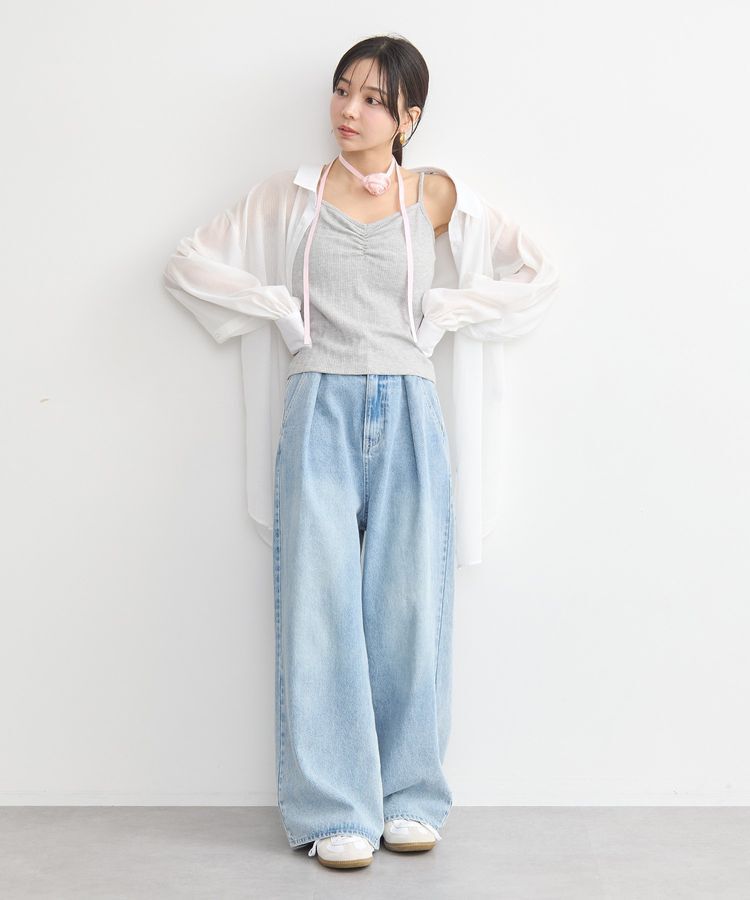 earth music&ecology「SET2点ローズモチーフチョーカー+キャミインナー」|インナー|