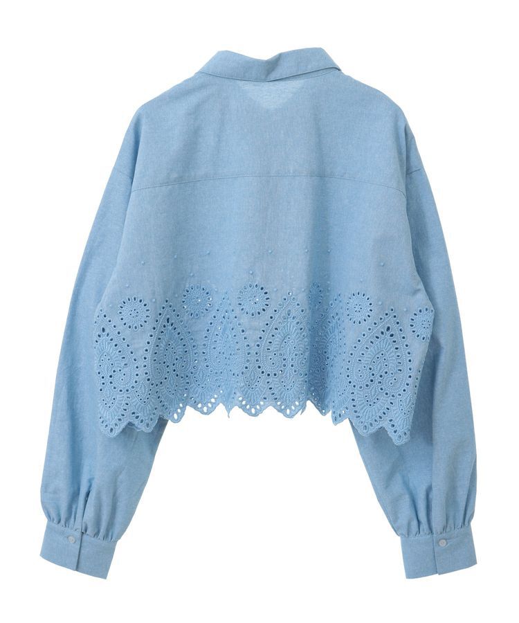 earth music&ecology「スカラップトリムシャツ」|シャツ・ブラウス|