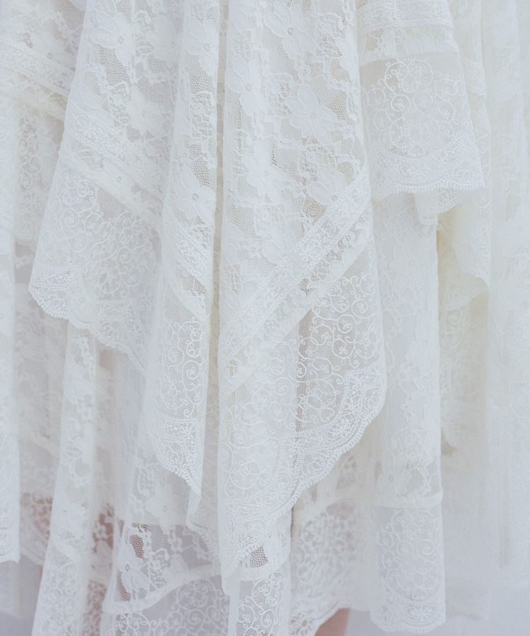 earth music&ecology「レースイレヘムスカート」|フレア|