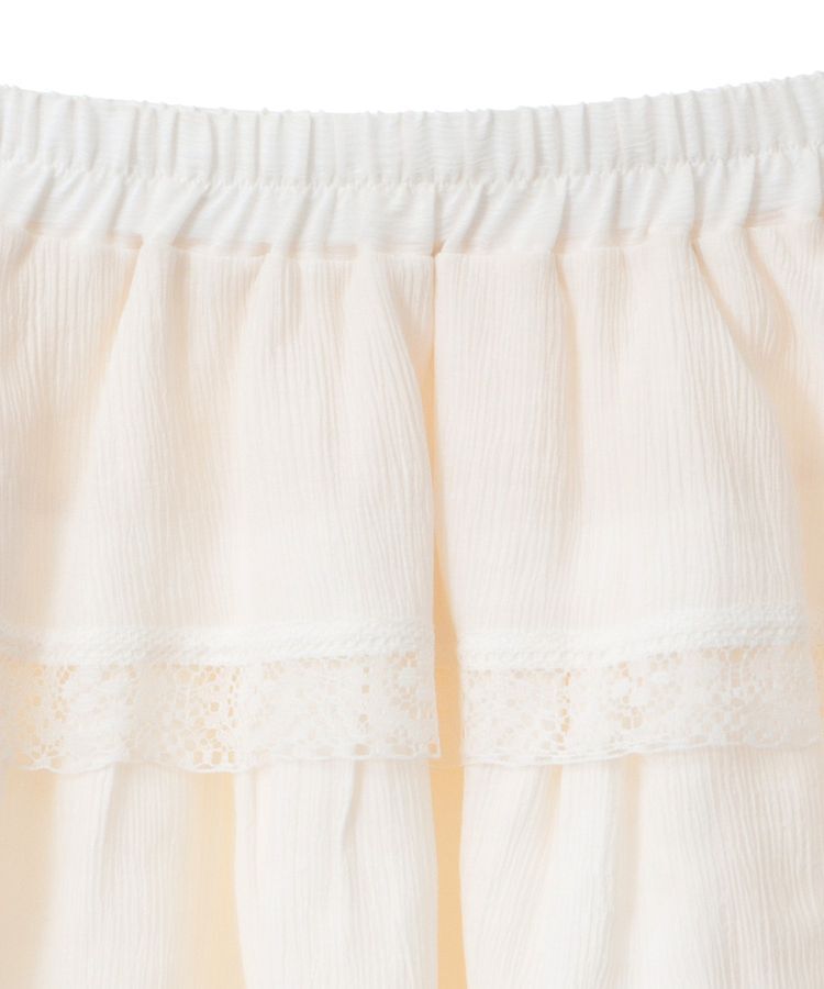 earth music&ecology「ティアードレースミニスカート」|スカート|