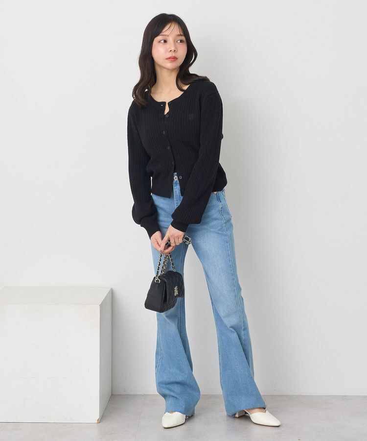 earth music&ecology「ミニケーブルコンパクトカーディガン」|カーディガン|