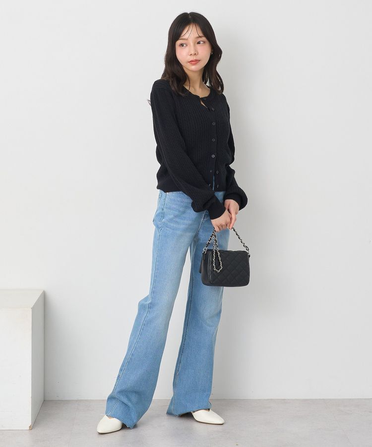 earth music&ecology「ミニケーブルコンパクトカーディガン」|カーディガン|