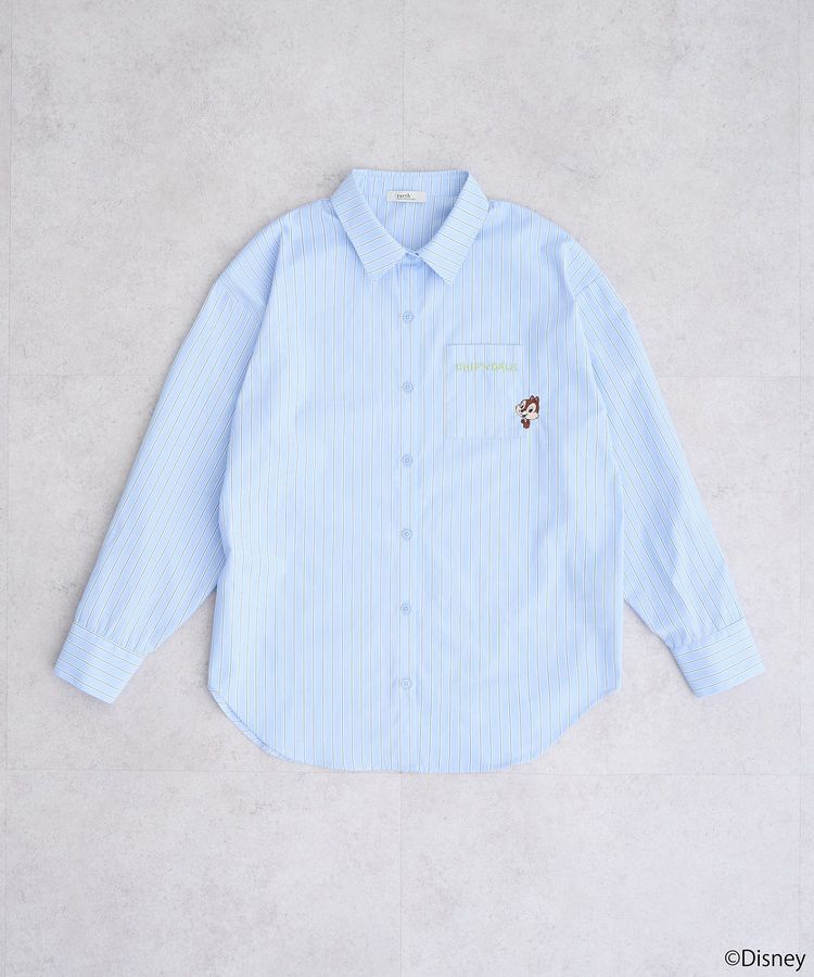 earth music&ecology「チップ&デール/ストライプシャツ」|シャツ・ブラウス|