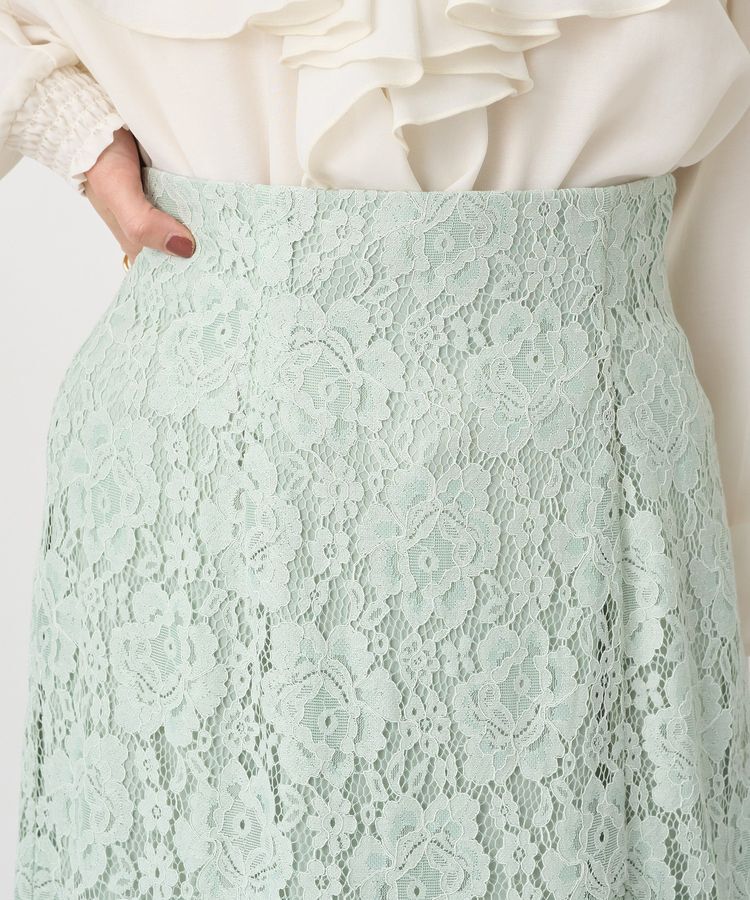 earth music&ecology「チュールレイヤードレースマーメイドスカート」|フレア|