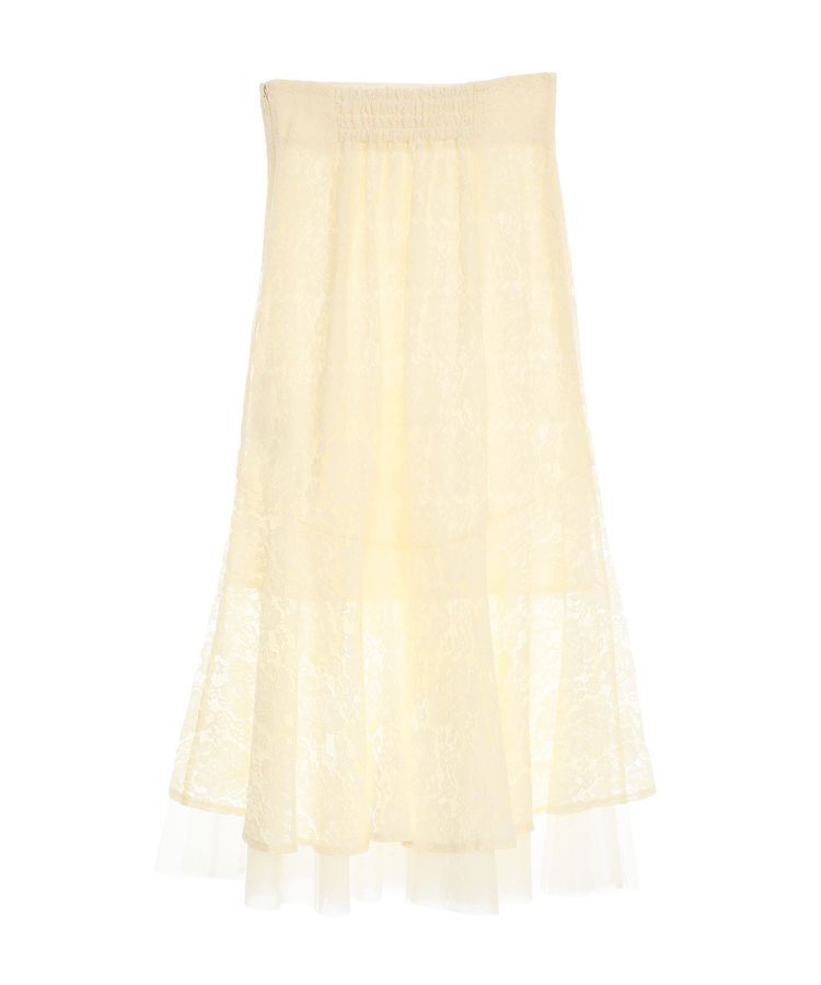 earth music&ecology「チュールレイヤードレースマーメイドスカート」|フレア|
