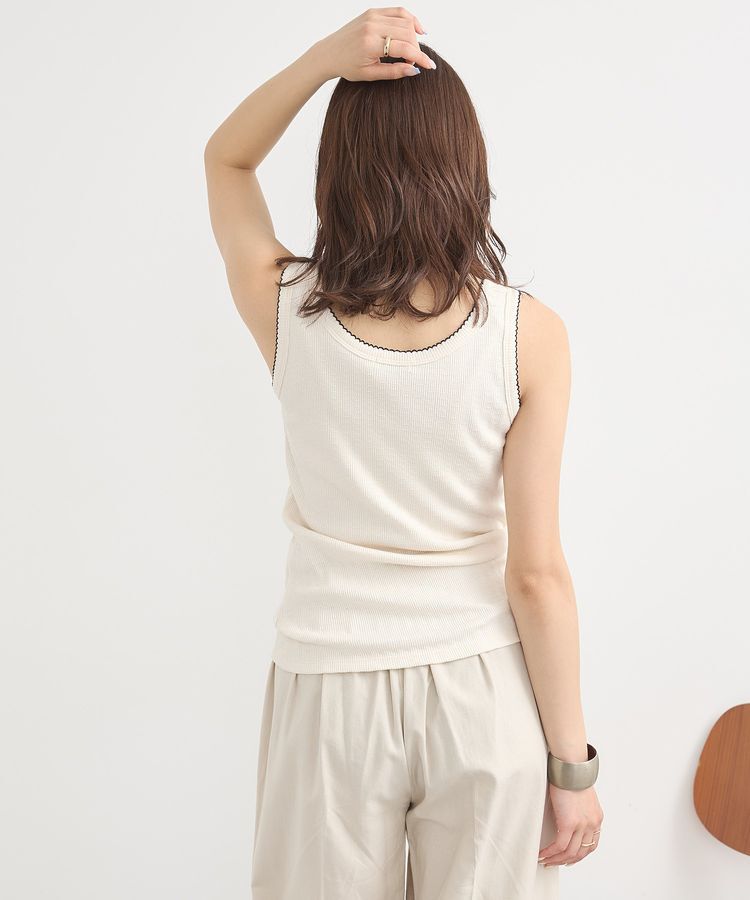 earth music&ecology「ピコトリミングタンクトップ」|キャミソール|