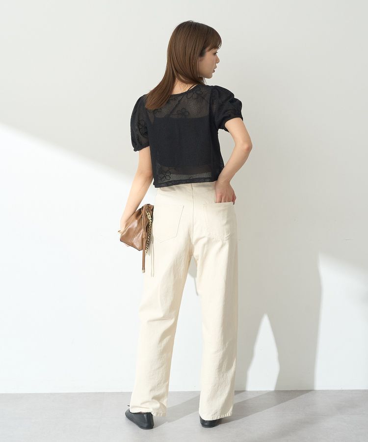 earth music&ecology「フラワーコード刺繍カーディガン」|カーディガン|