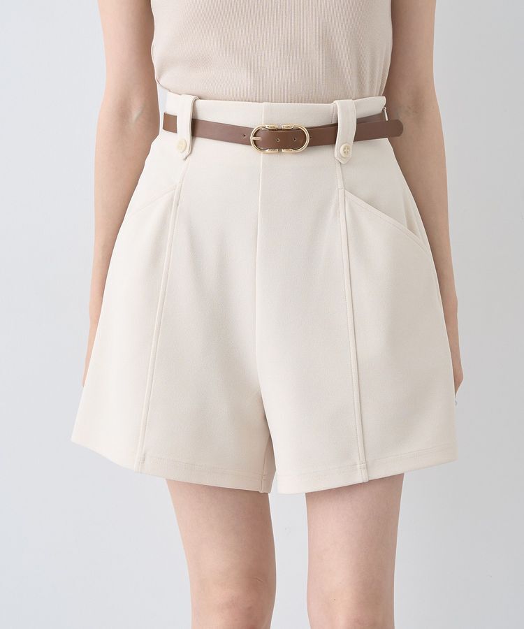 earth music&ecology「ベルト付きタブデザインショートパンツ」|その他|