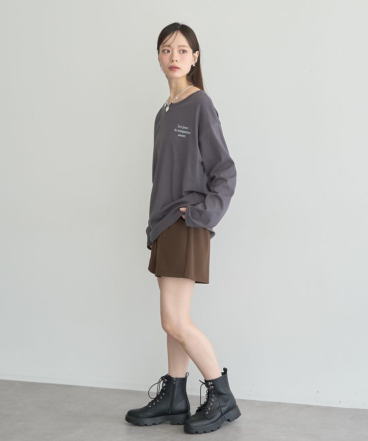 earth music&ecology「ベルト付きタブデザインショートパンツ」|その他|