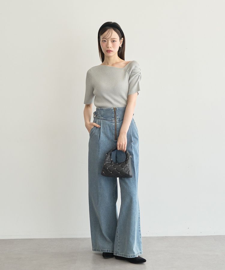 earth music&ecology「スタッズキルトバッグ」|ハンドバッグ|