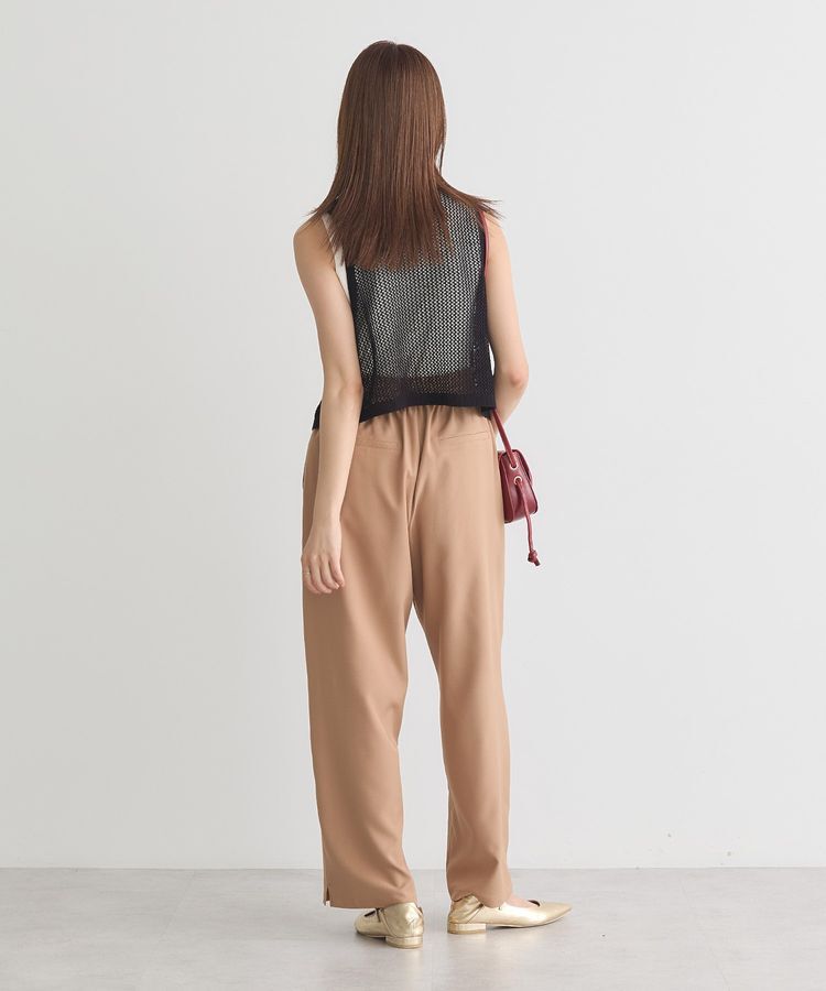 earth music&ecology「フラワー刺繍メッシュベスト」|ベスト・ジレ|