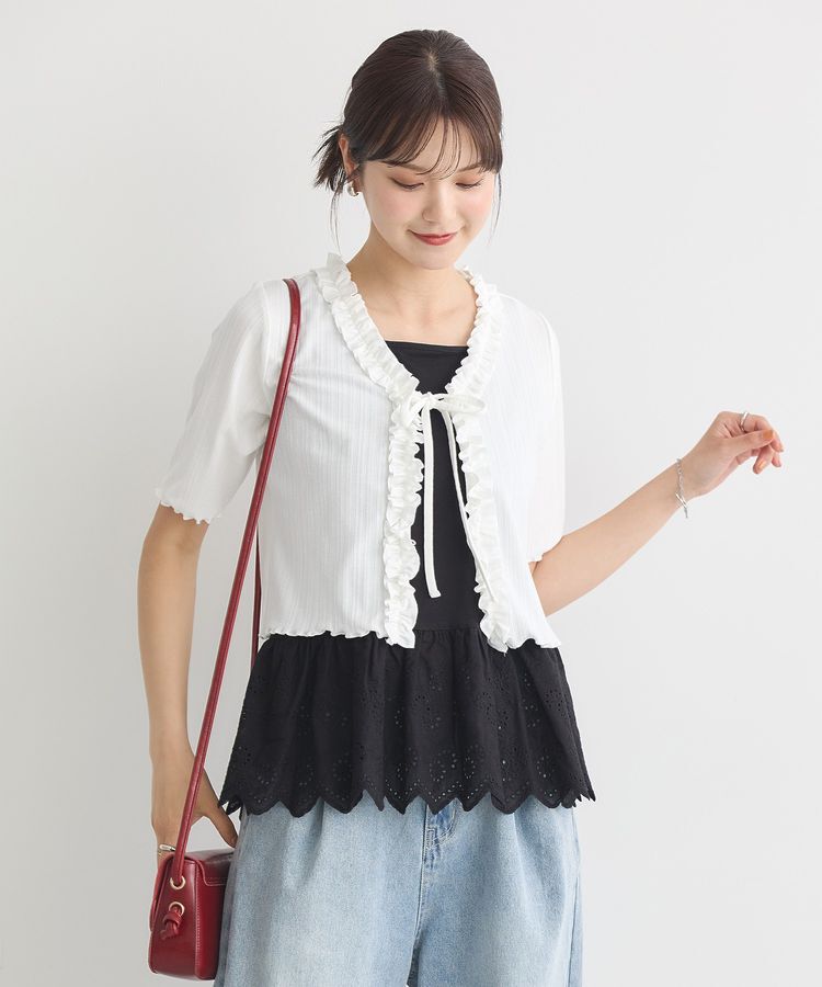 earth music&ecology「コットンレースヘムインナー」|キャミソール|