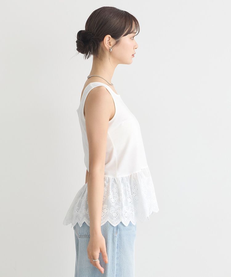 earth music&ecology「コットンレースヘムインナー」|キャミソール|