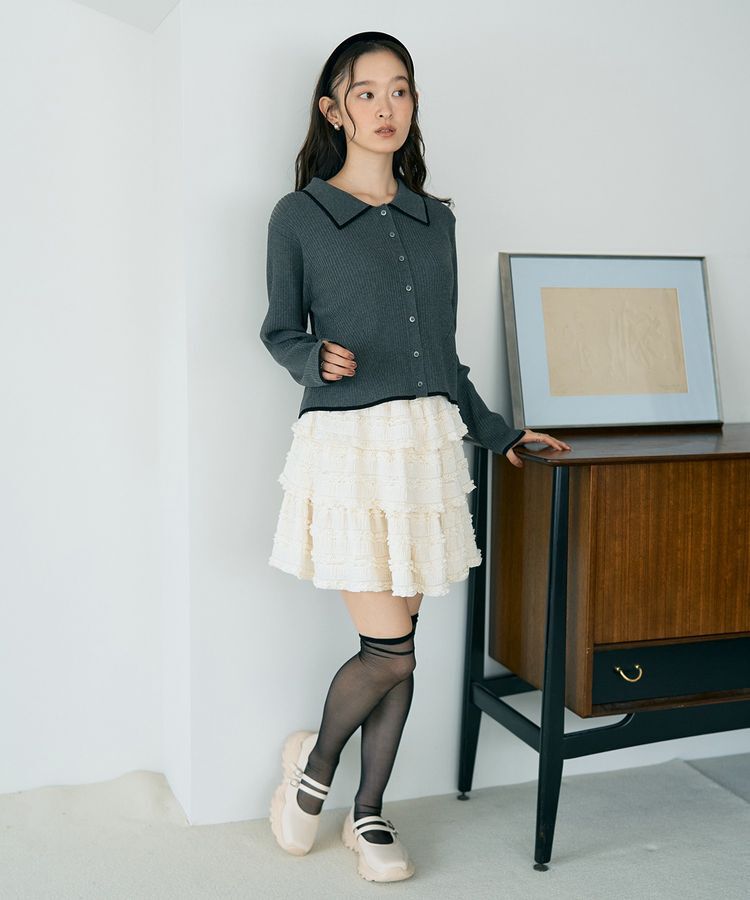 earth music&ecology「フリフリミニスカート」|スカート|