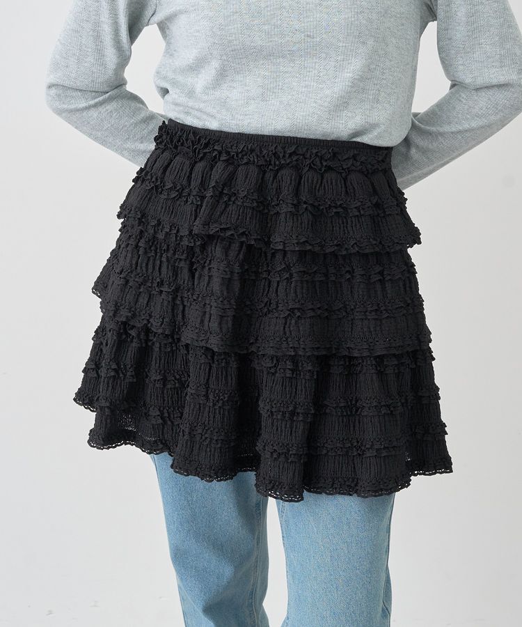 earth music&ecology「フリフリミニスカート」|スカート|