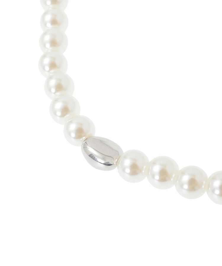 earth music&ecology「2WAYパール&times;リボンネックレス」|ネックレス|