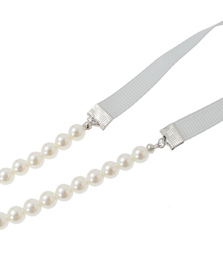 earth music&ecology「2WAYパール&times;リボンネックレス」|ネックレス|