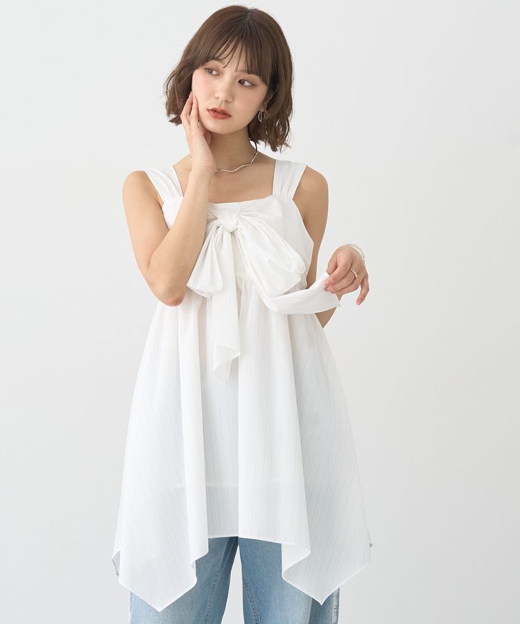 earth music&ecology「リボンイレヘムチュニック」|チュニック|