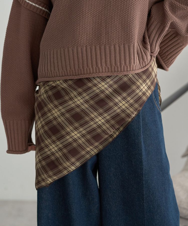 earth music&ecology「チェックスカーフ」|その他|