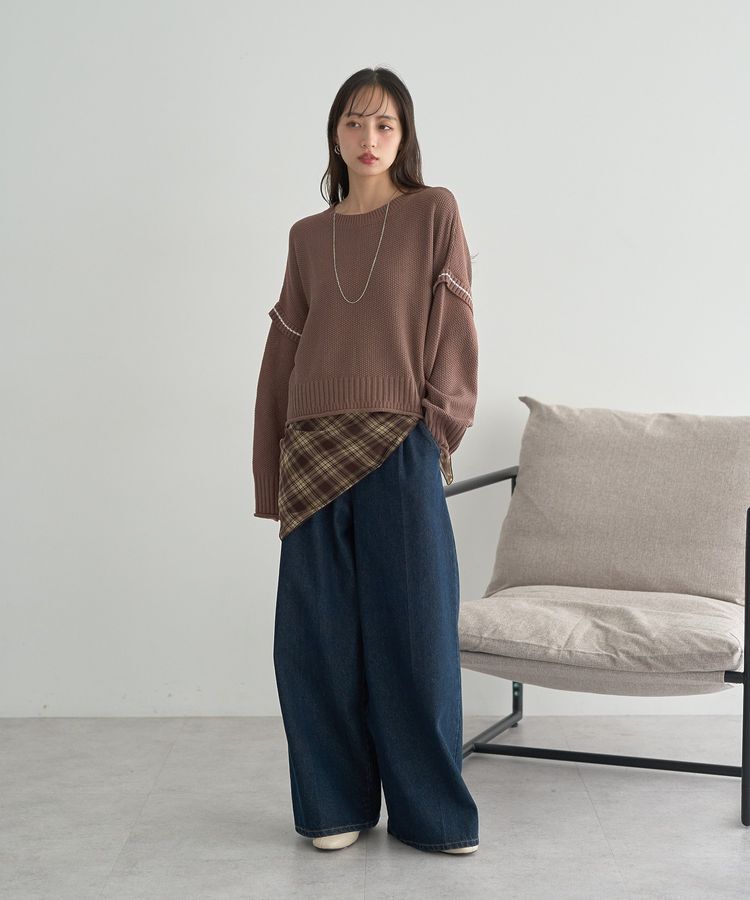 earth music&ecology「チェックスカーフ」|その他|