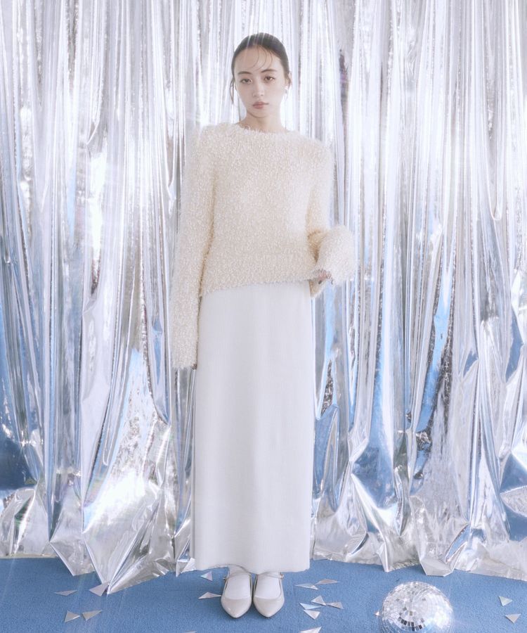 earth music&ecology「セルフカットテレコナロースカート」|タイト|