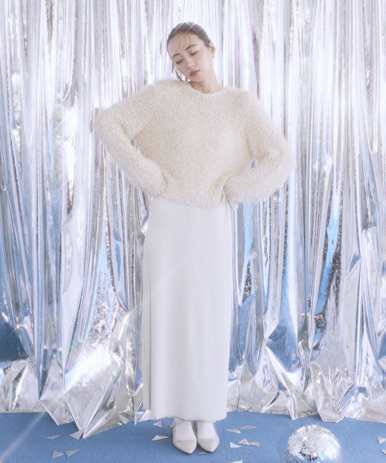 earth music&ecology「セルフカットテレコナロースカート」|タイト|