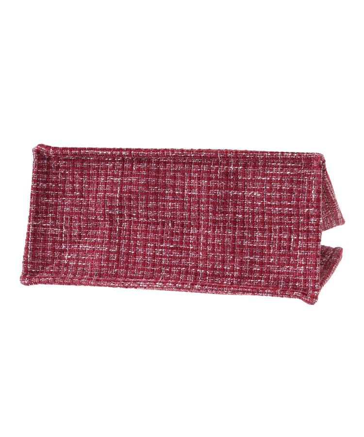 Maison de FLEUR「ピンクツイードパールリボンスクエアトートバッグ」|トートバッグ|