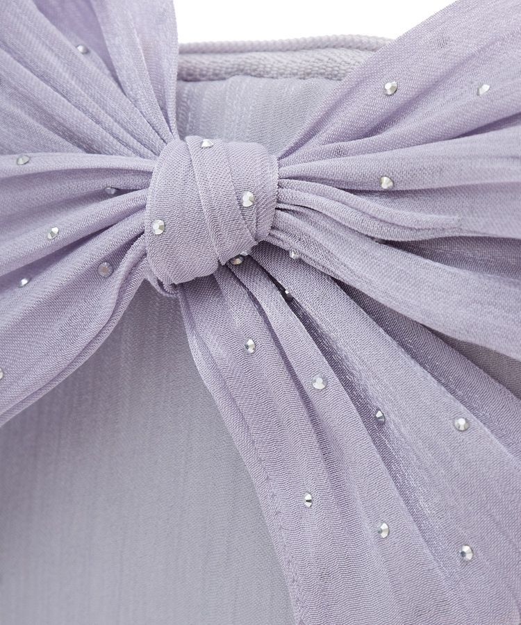 Maison de FLEUR「ストーンリボンラウンドポーチ」|ポーチ|