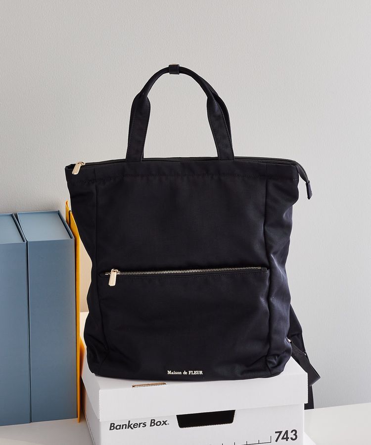 Maison de FLEUR「撥水加工2Wayトートリュック」|リュック|