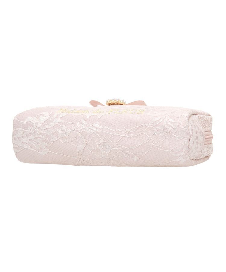 Maison de FLEUR「レースサテンパールビジューロングポーチ」|ポーチ|