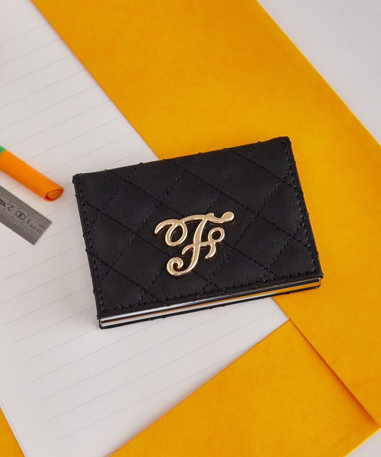 Maison de FLEUR「Fロゴキルトカードケース」|財布|