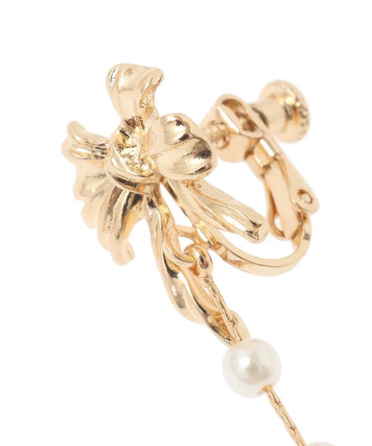 Maison de FLEUR「カーリーリボンイヤリング」|イヤリング|