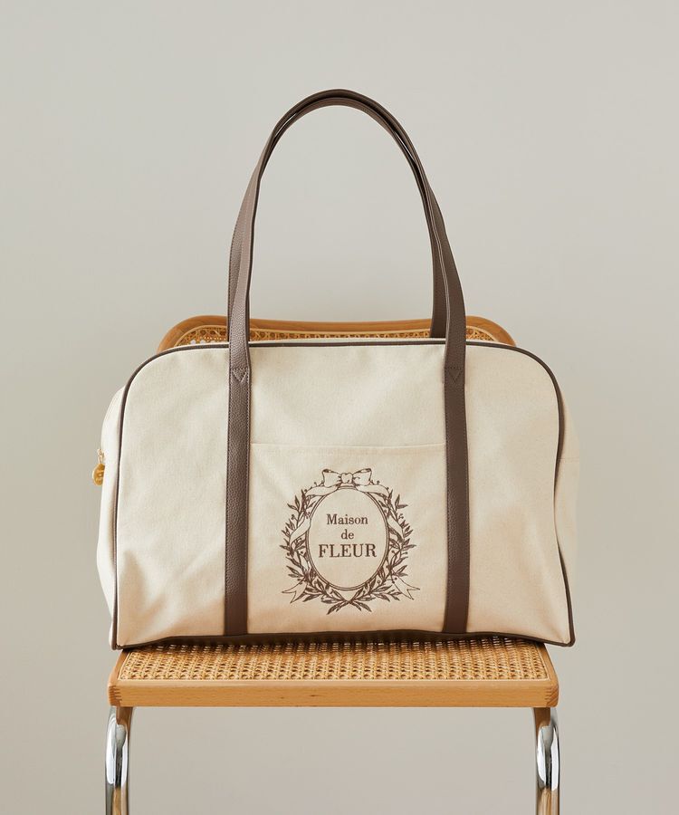 Maison de FLEUR「キャンバスキャリーオンボストンバッグ」|トートバッグ|