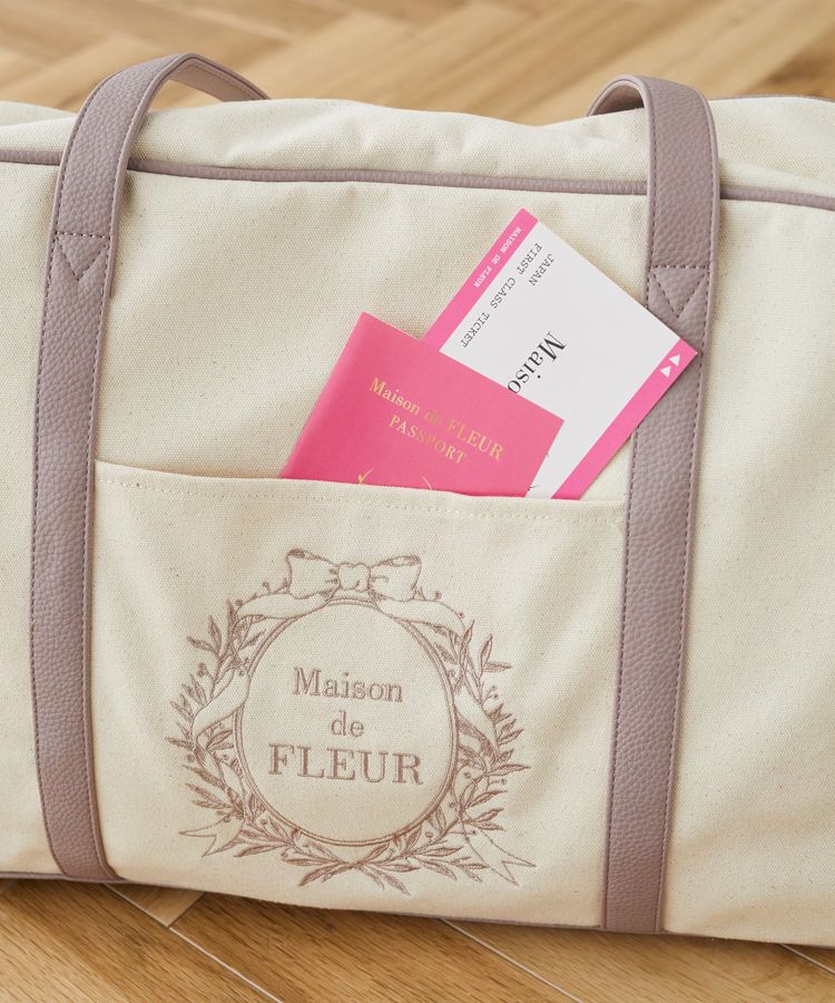 Maison de FLEUR「キャンバスキャリーオンボストンバッグ」|トートバッグ|