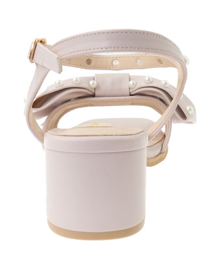 Maison de FLEUR「パールリボンサンダル」|サンダル|