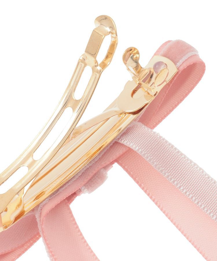 Maison de FLEUR「ピンクマニアレイヤードリボンバレッタ」|その他|