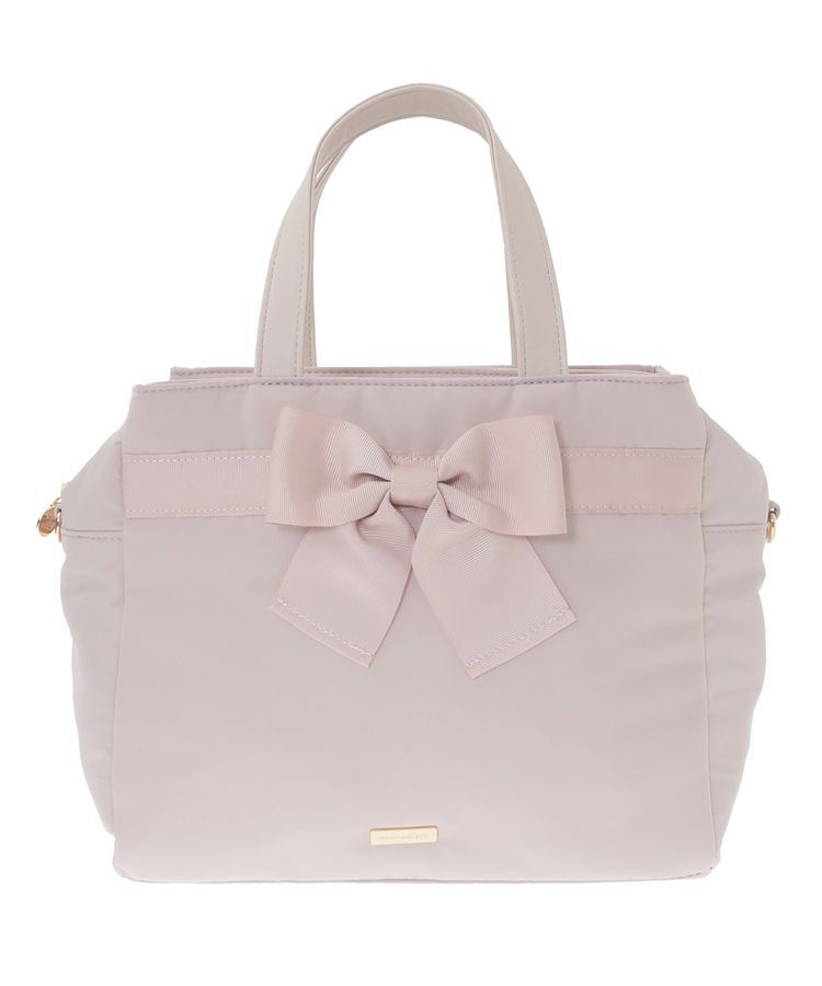 Maison de FLEUR「グログランリボン3ルーム2Wayトートバッグ」|トートバッグ|