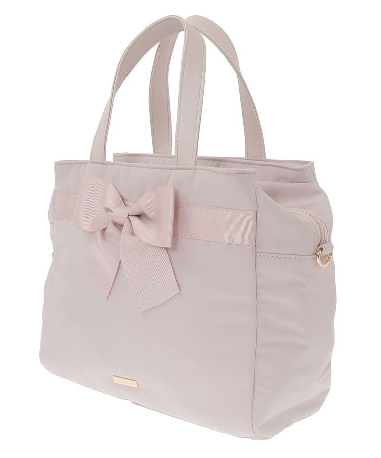 Maison de FLEUR「グログランリボン3ルーム2Wayトートバッグ」|トートバッグ|