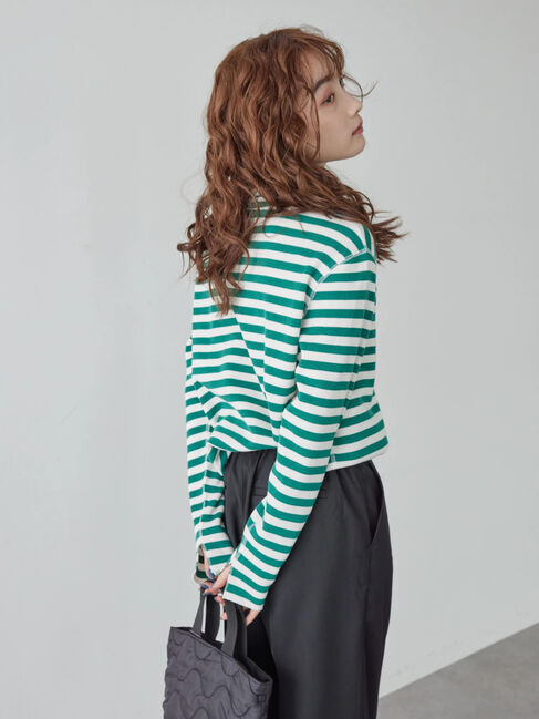  「リブタートルカットプルオーバー」|Tシャツ・カットソー|