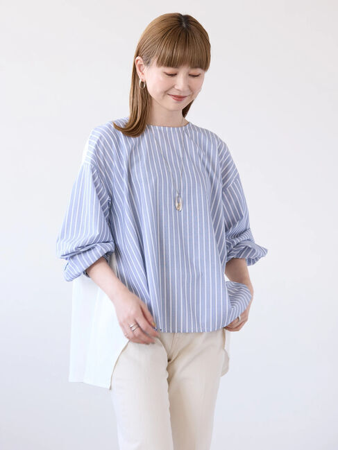 AMERICAN HOLIC「異素材バックタックドッキングプルオーバー」|Tシャツ・カットソー|