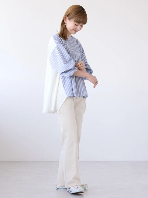 AMERICAN HOLIC「異素材バックタックドッキングプルオーバー」|Tシャツ・カットソー|