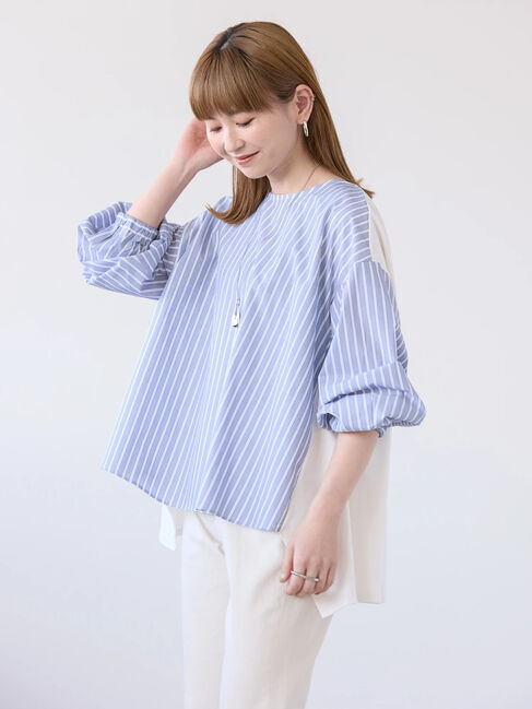 AMERICAN HOLIC「異素材バックタックドッキングプルオーバー」|Tシャツ・カットソー|