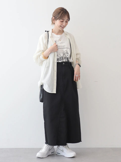 AMERICAN HOLIC「接触冷感+速乾　強撚シアーボイルBIGシャツ」|シャツ・ブラウス|