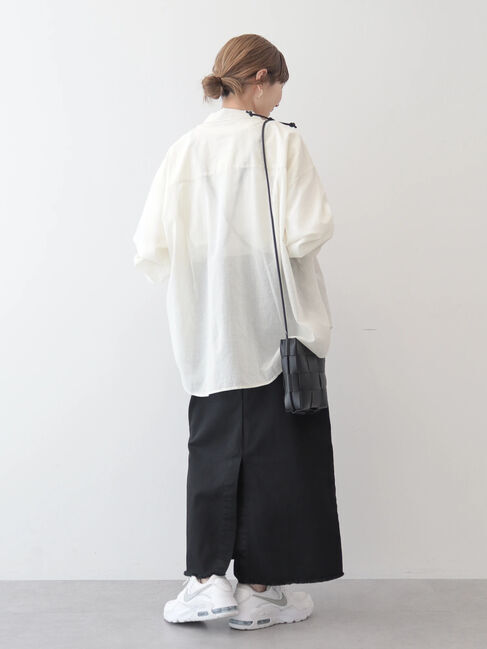 AMERICAN HOLIC「接触冷感+速乾　強撚シアーボイルBIGシャツ」|シャツ・ブラウス|