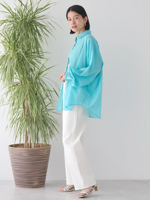 AMERICAN HOLIC「接触冷感+速乾　強撚シアーボイルBIGシャツ」|シャツ・ブラウス|