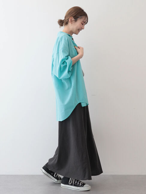 AMERICAN HOLIC「接触冷感+速乾　強撚シアーボイルBIGシャツ」|シャツ・ブラウス|