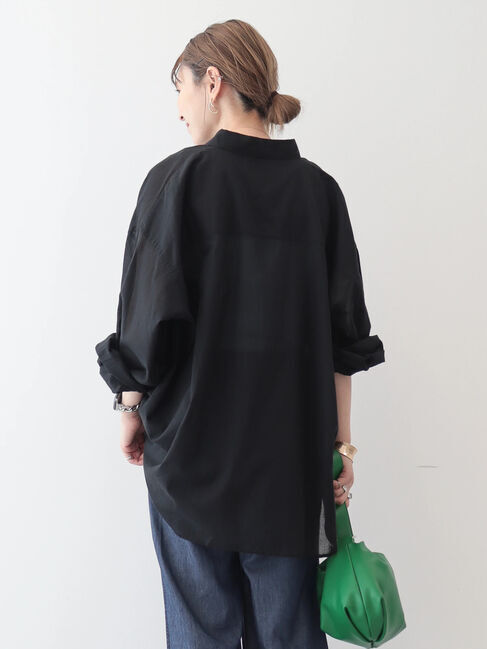 AMERICAN HOLIC「接触冷感+速乾　強撚シアーボイルBIGシャツ」|シャツ・ブラウス|