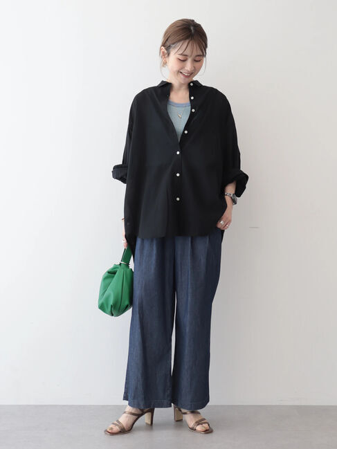 AMERICAN HOLIC「接触冷感+速乾　強撚シアーボイルBIGシャツ」|シャツ・ブラウス|